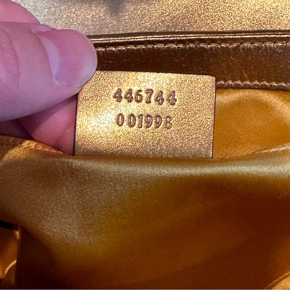 Gucci GG Marmont Mini Gold Sequin Shoulder Bag - Picture 13 of 14